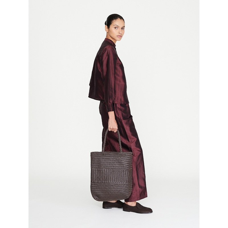 Mesh Bag A in Dark Brown