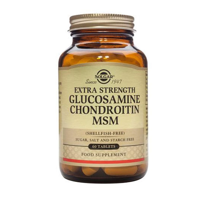 Solgar Extra Strength Glucosamine Chondroitin MSM – 60 Capsules