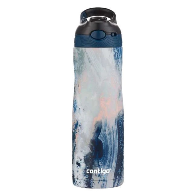 Contigo Autospout Ashland Couture Chill – Vacuum Insulated Stainless Steel Water Bottle, 590 ml, Cloudburst