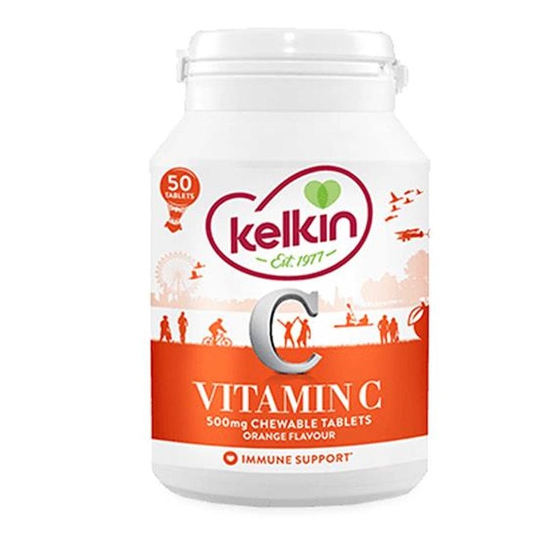 Kelkin Vitamin C 500mg Chewable Tablets 50 Pack