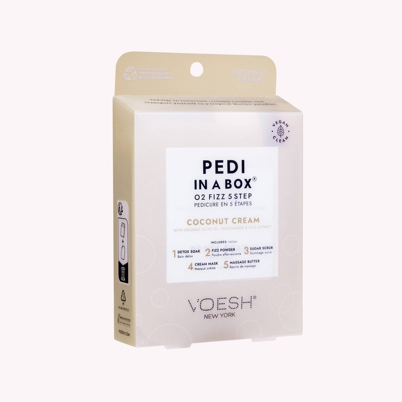 Pedi in a Box O2 Fizz 5 Step – Coconut Cream