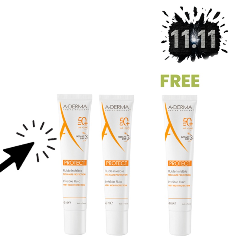 Aderma – Protect Invisible Fluid SPF50+ Duo Pack Bundle