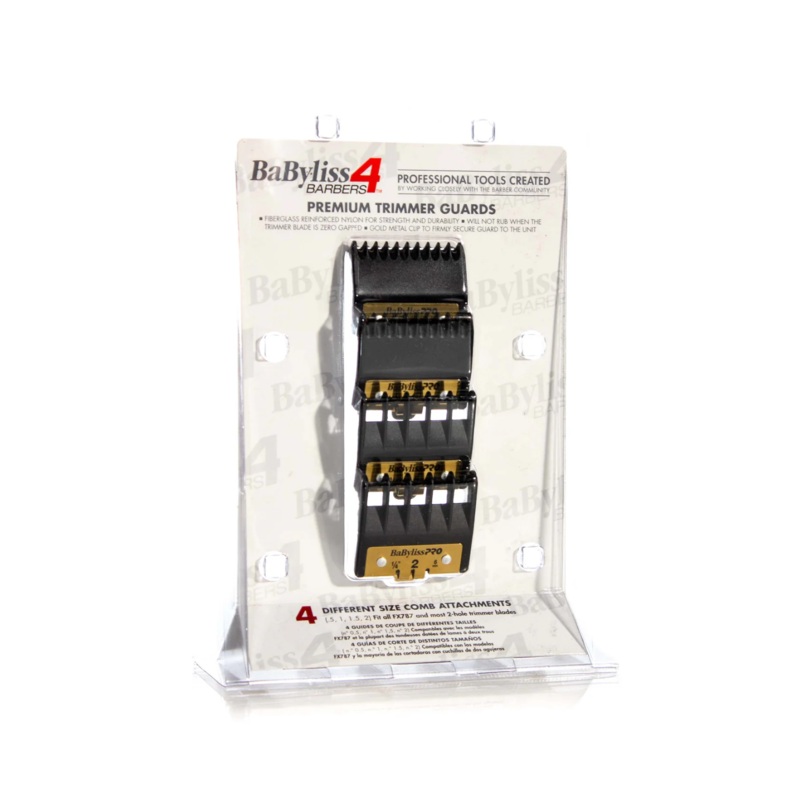 BABYLISS PRO PREMIUM TRIMMER GUARDS 4 PACK (#.5, 1, 1.5 , 2)