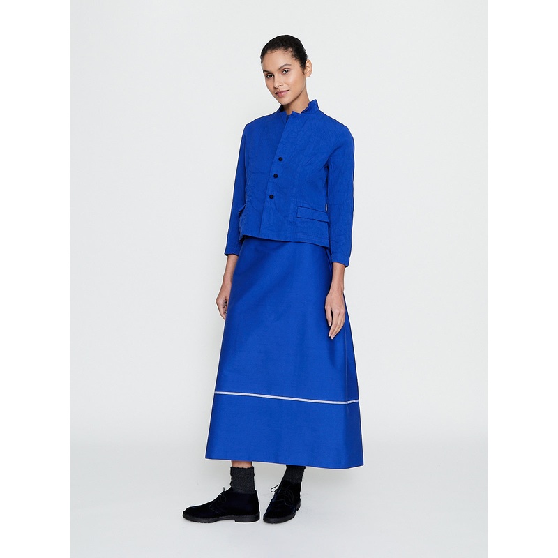 Gonna Skirt Coulisse Meta in Electric Blue