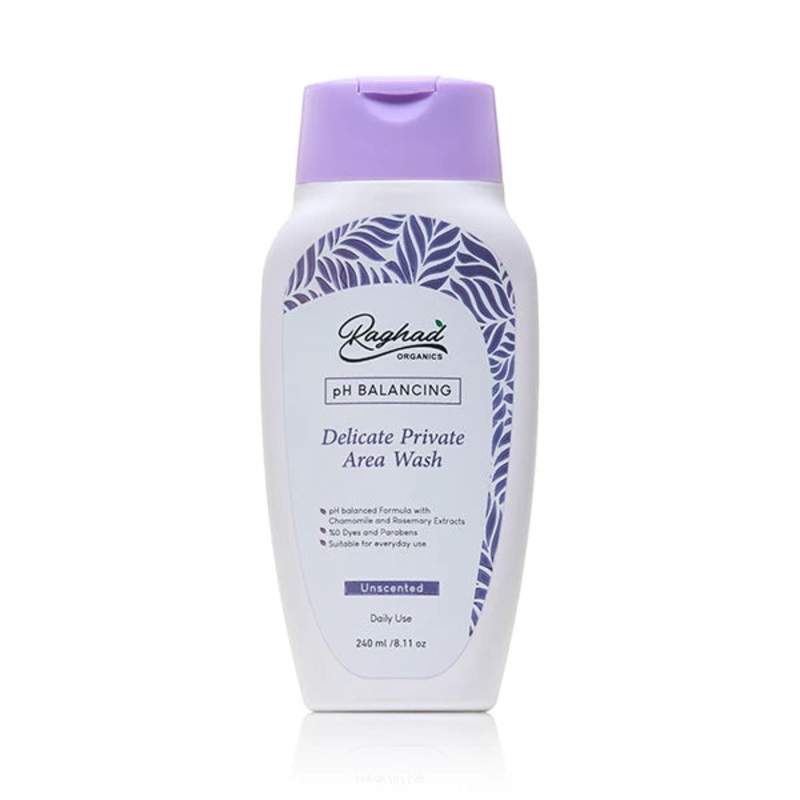 Raghad Organics Delicate Private Area Wash Unscented 240ML