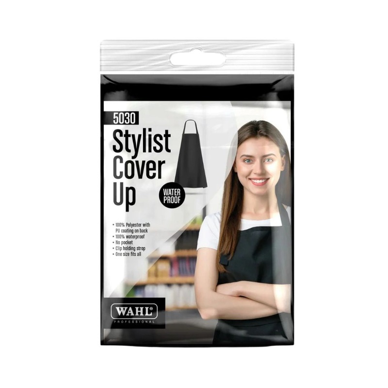 WAHL POLYESTER APRON WITH STRAP BLACK