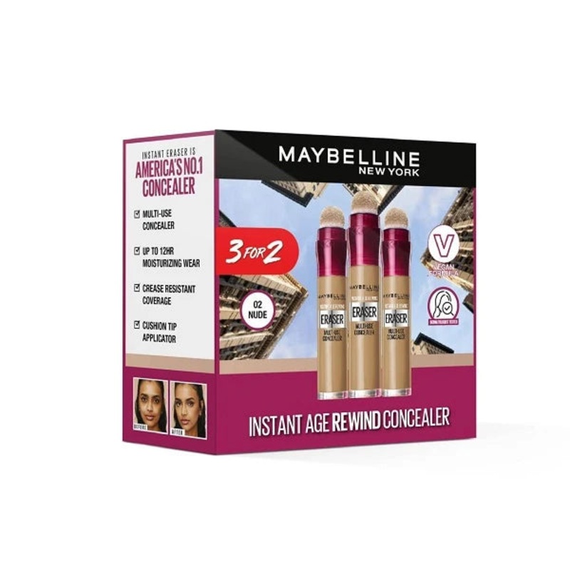 Maybelline Instant Age Rewind Concealer – 02 Nude Offer (Buy 2 Get 1 Free)