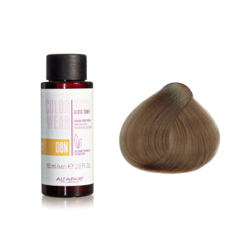 ALFAPARF MILANO COLOR WEAR GLOSS TONER 60ML 08N