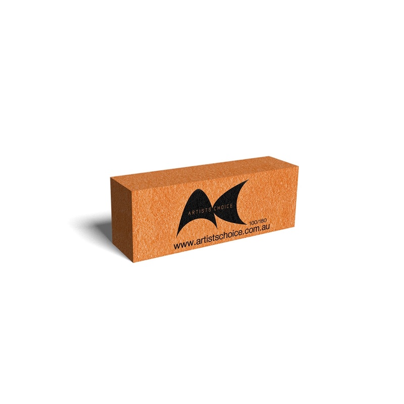 Artist Choice Sanding Block – 3 Sided – Orange