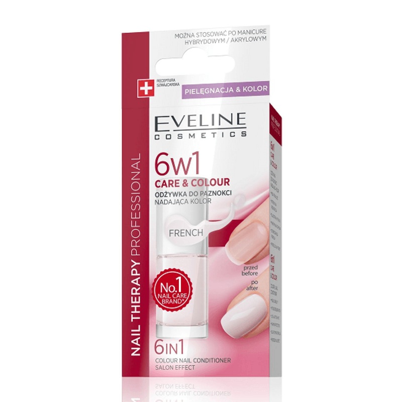 Eveline – Nail Therapy 6W1 Care & Colour Nail Conditioner
