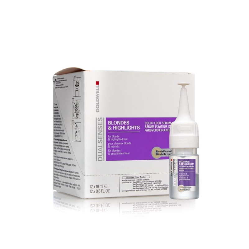 GOLDWELL DUALSENSES BLONDES & HIGHLIGHTS COLOR LOCK SERUM 12 x 18ML