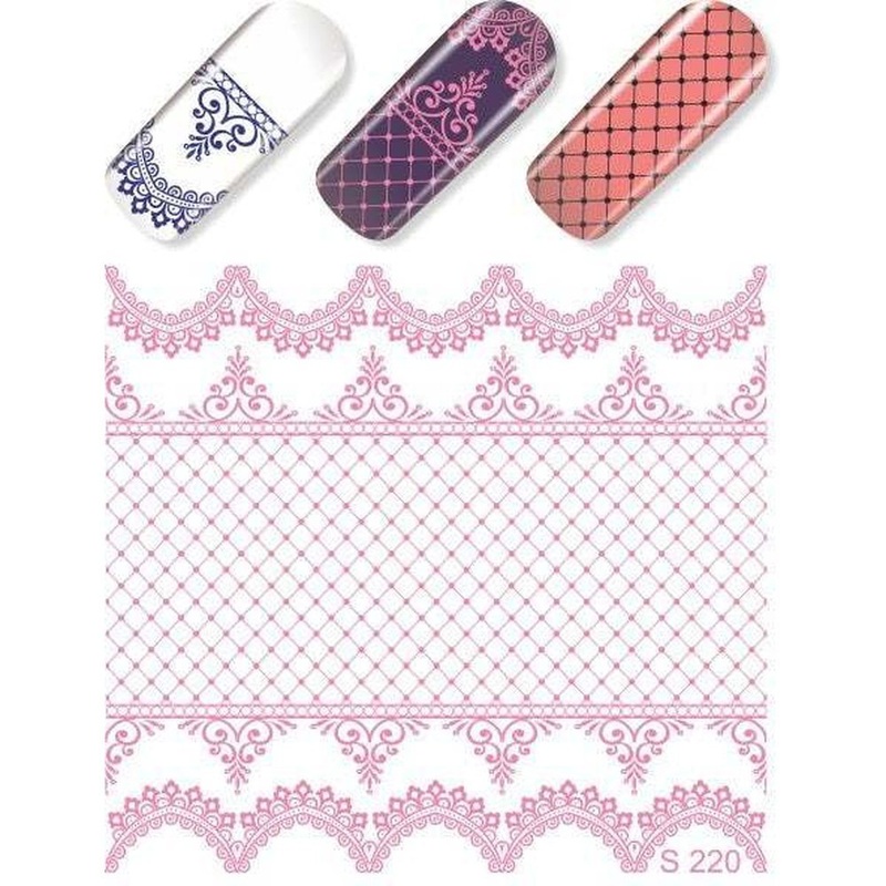 Henna & Net Pink Water Transfer – 220P