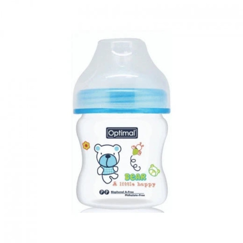 Optimal P.P Extra Wide Neck Feeding Bottle 150 Ml