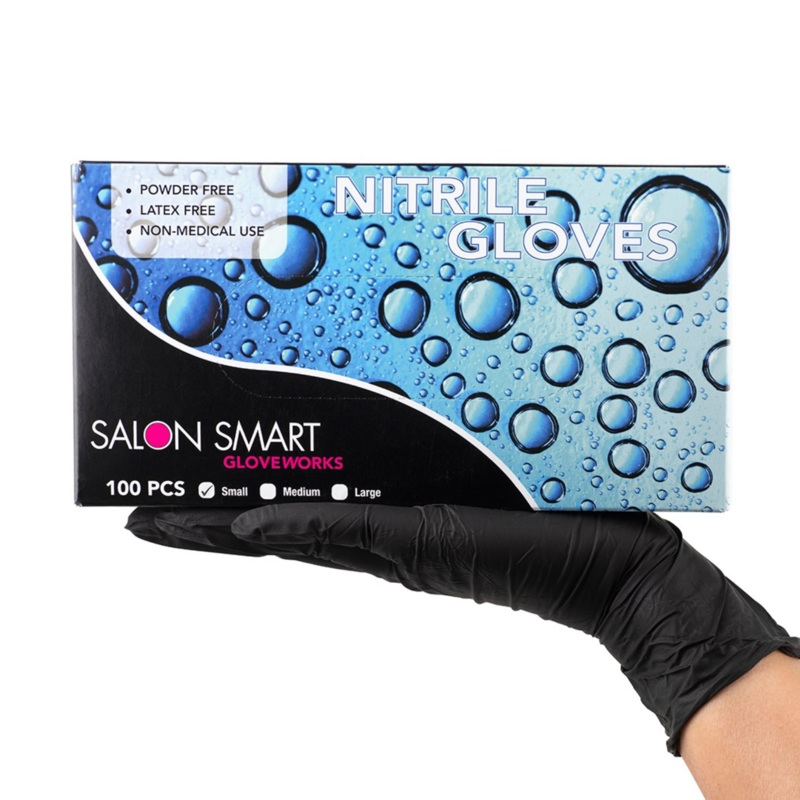 SALON SMART NITRILE GLOVES 100 PACK SMALL