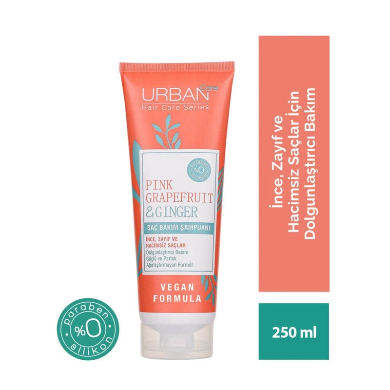 Urban Care Pink Grapefruit & Ginger Shampoo 250 Ml