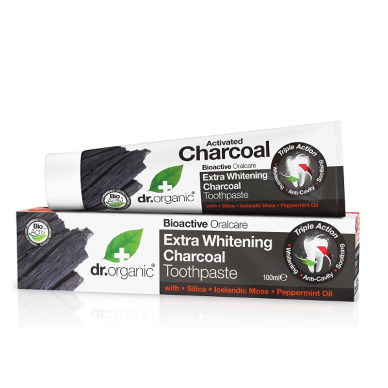 Dr Organic – Extra Whitening Charcoal Toothpaste