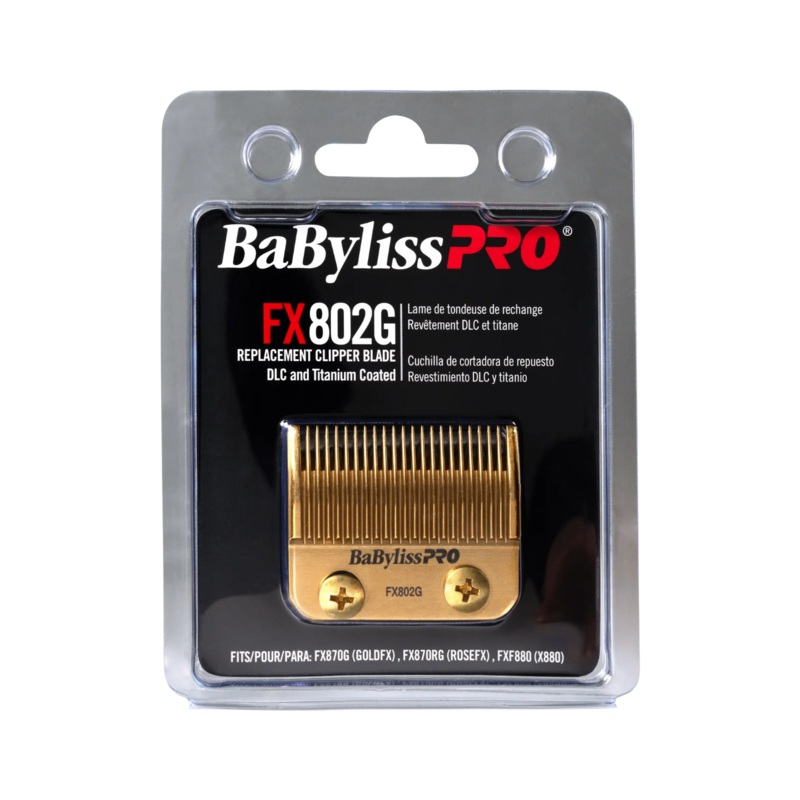 BABYLISS PRO FX802G REPLACEMENT CLIPPER BLADE – DLC & TITANIUM COATED (GOLD)