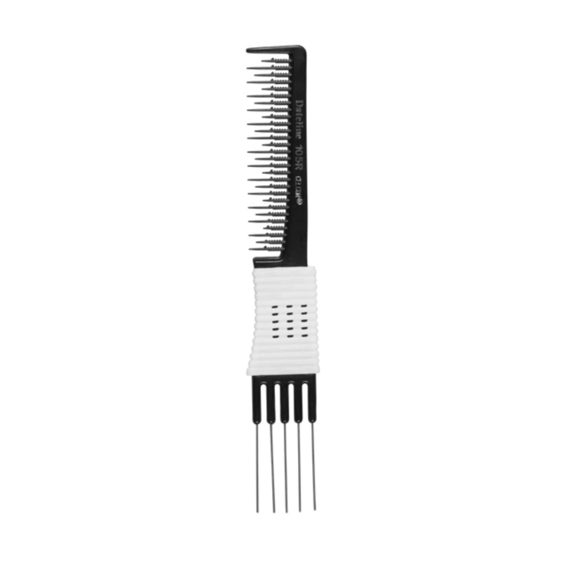 DATELINE CELCON 105R METAL TEASING COMB 20CM BLACK