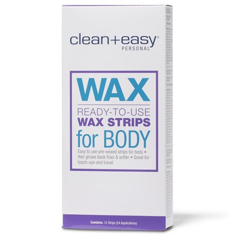 Clean + Easy — Pre-Wax Strips – Body – 24 Apps