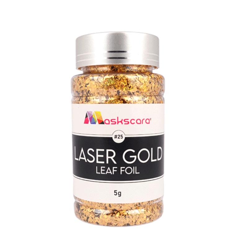 Metallic Leaf Foil pots – 5G Laser Gold