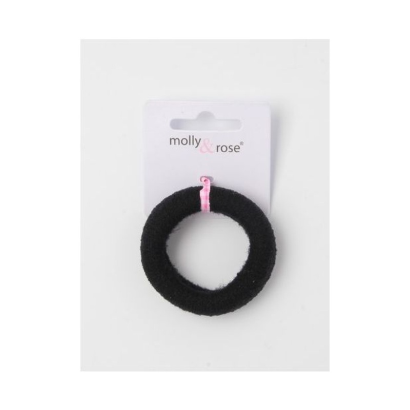Molly & Rose Item 7567 Jersey donut – Black – 1.5cm thick – Card of 1