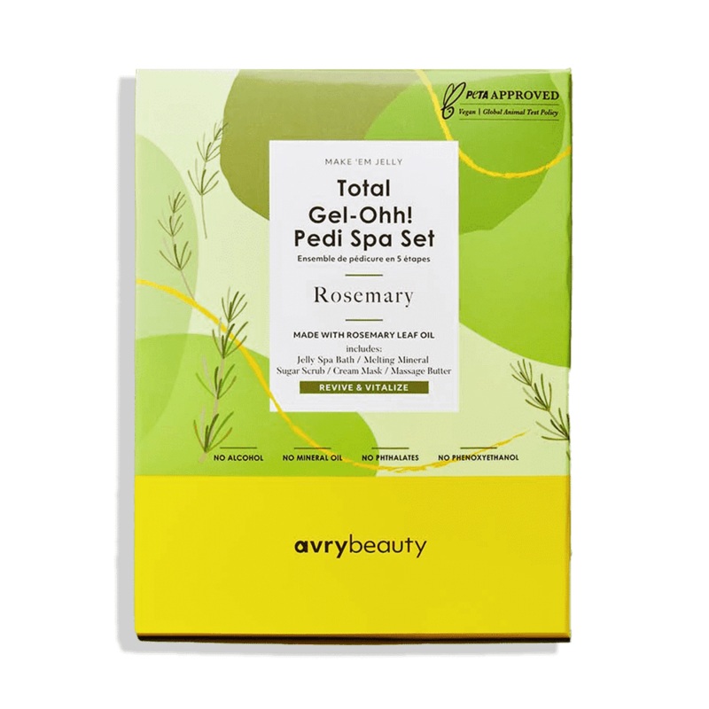 Total Gel-Ohh 5 Step Pedi Spa Set – Rosemary