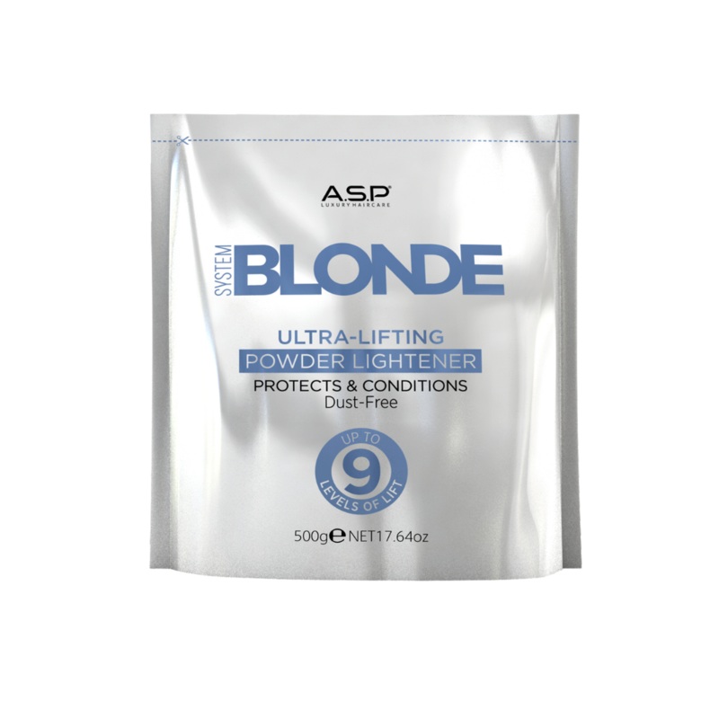 A.S.P SYSTEM BLONDE ULTRA LIFT 9 LEVELS BLEACH POWDER 500G