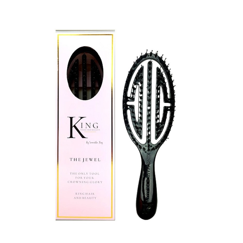 King Hair and Beauty Luxury Jewel Hairbrush