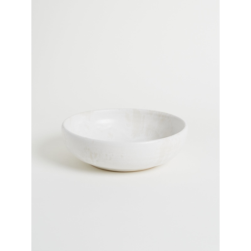 Large Shallow Bowl Shape #13 in Ivory White