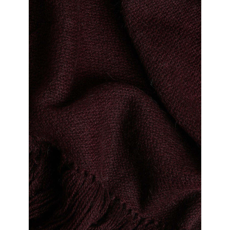 Gobi Solid Scarf in Dark Fig