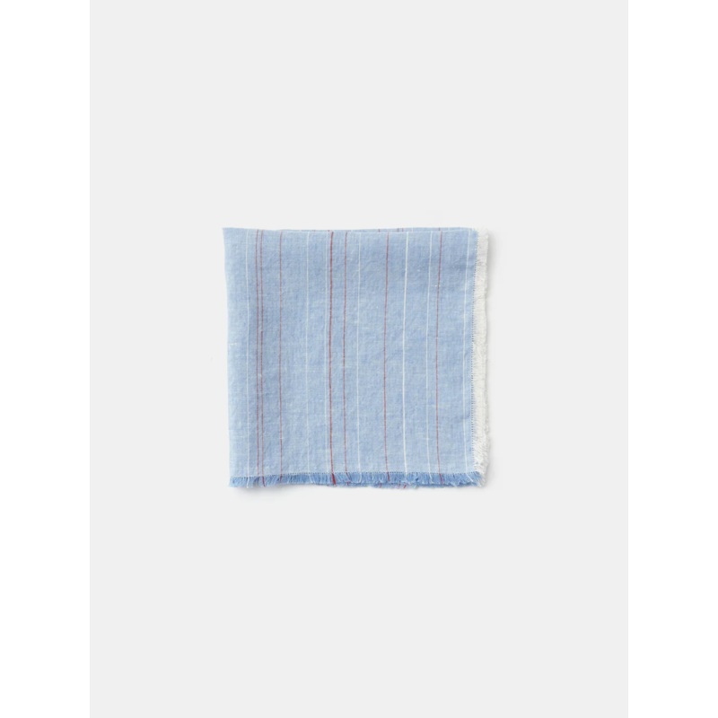 Greta Napkin in Garda Blue/Red
