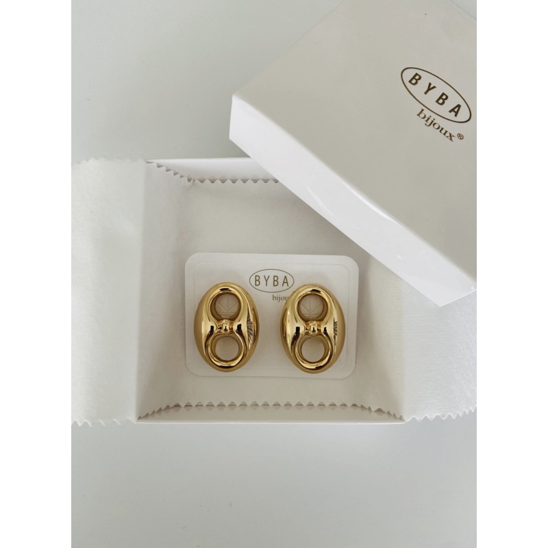 Anchor Puff Earrings