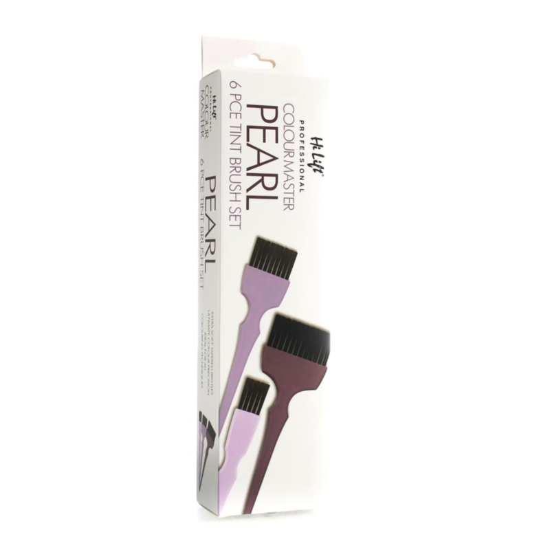 HI LIFT PROFESSIONAL COLOUR MASTER PEARL 6 PCE TINT BRUSH SET