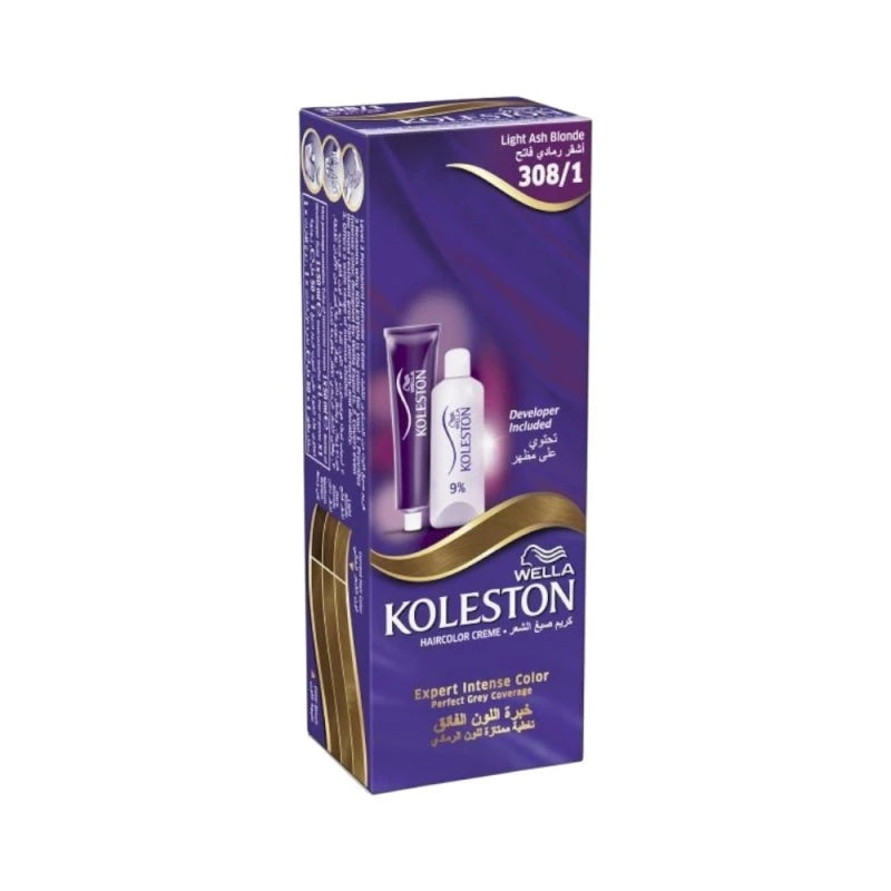 Wella Koleston Color Cream (308/1-Light Ash Blonde)