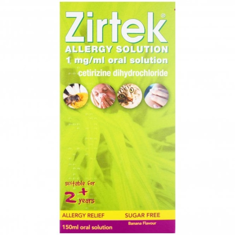 Zirtek – Cetirizine Allergy Solution 150ml