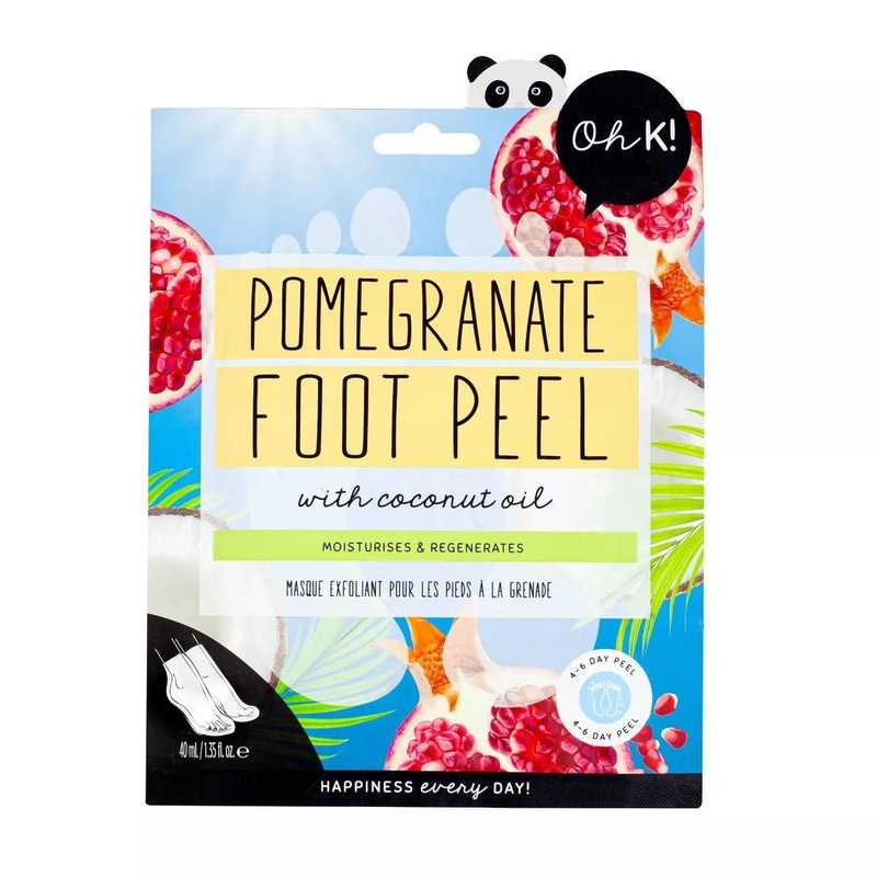 Oh K ! Pomegranate & Coconut Oil  Peeling Foot Mask