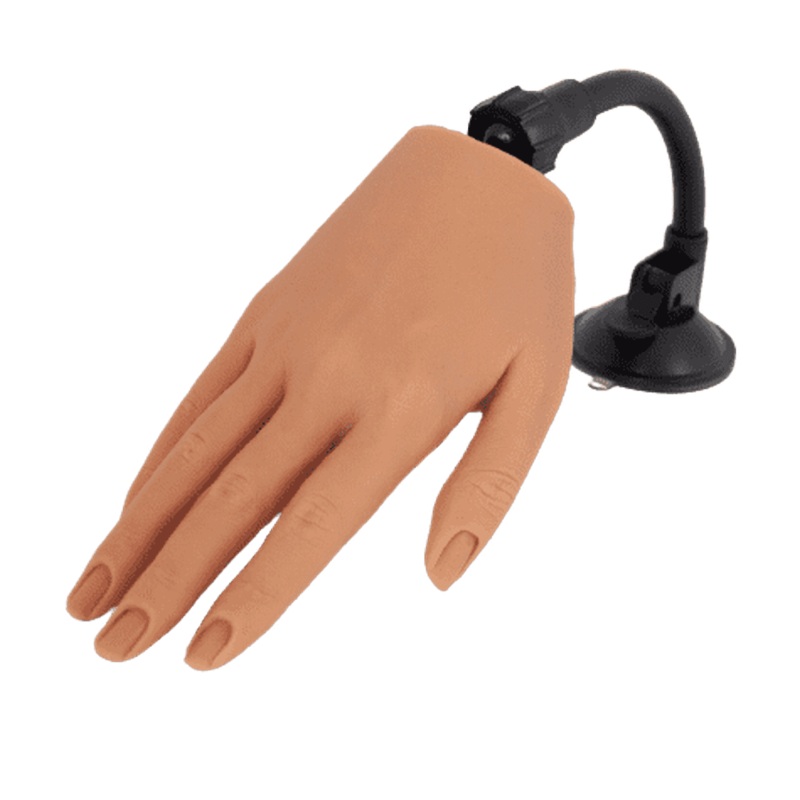 Silicone Practice Hand with stand – 04 Tan
