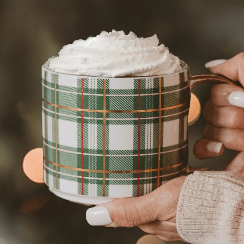 Weihnachtstasse “Green Plaid” | SWEET WATER DECOR