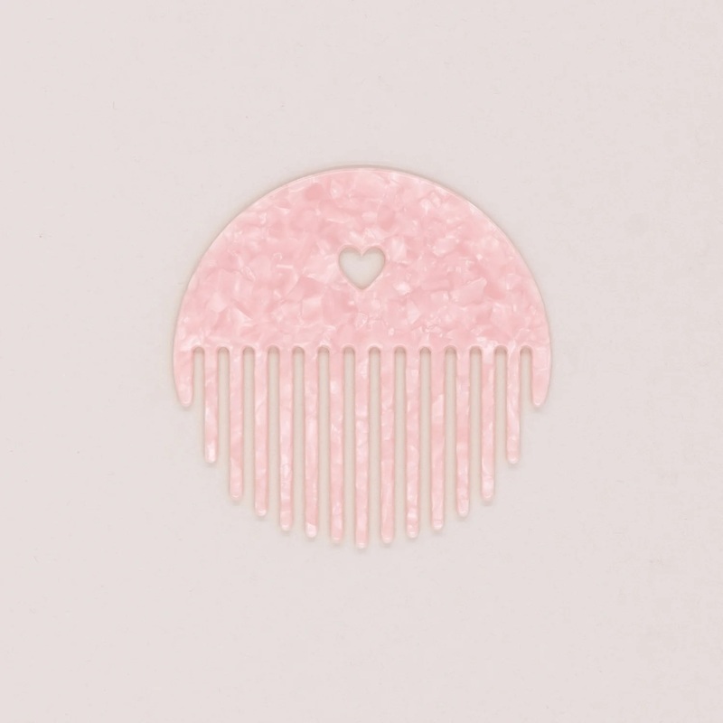 Kamm Herz Blush Rosa – Eulenschnitt