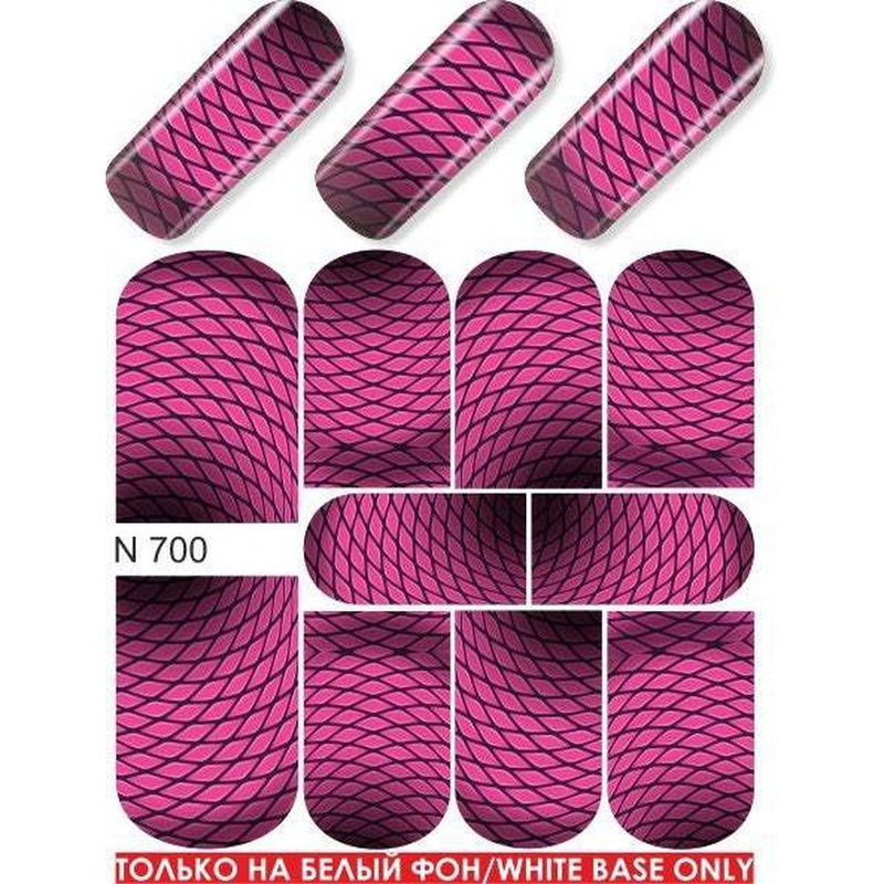 Pink Ombre Fishnet Water Transfer – 700