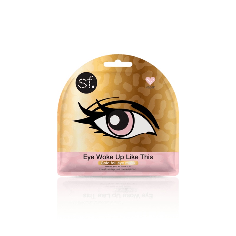 Eye Woke Up Like This – Gold Foil Eye Mask