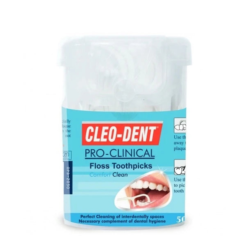 Optimal Cleo-Dent Floss Tooth Pick 50Pcs