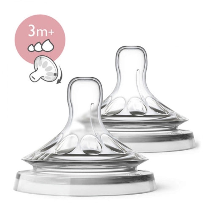 Philips Avant Natural Nipple 2 pcs Variable Flow +3m