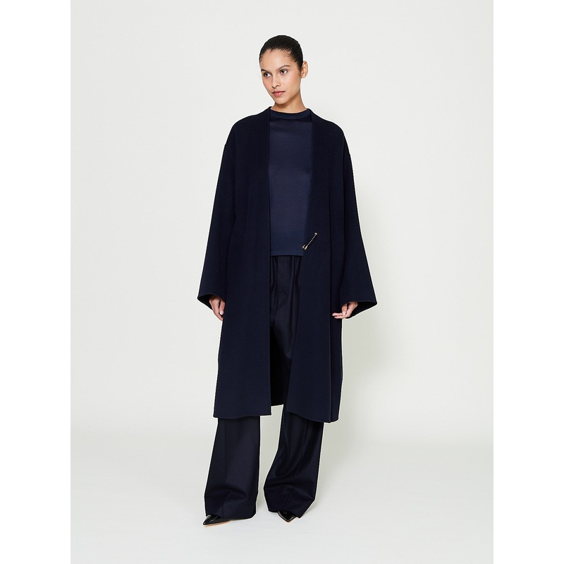 Wrap Coat in Midnight