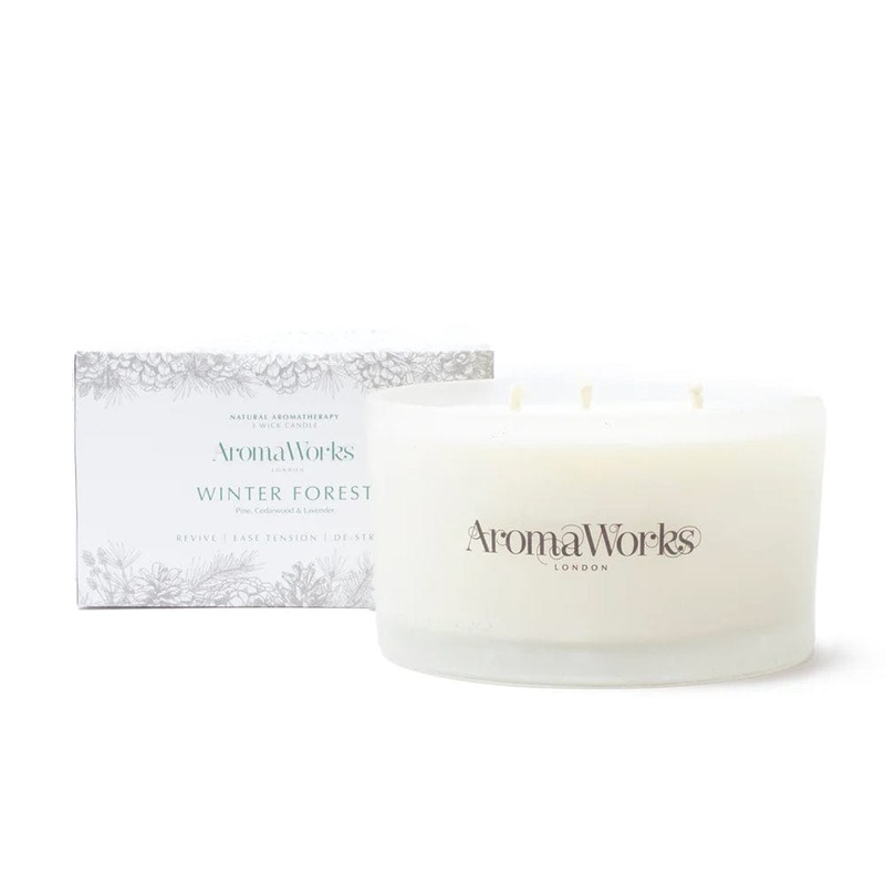 AromaWorks Winter Forest 3 Wick Candle