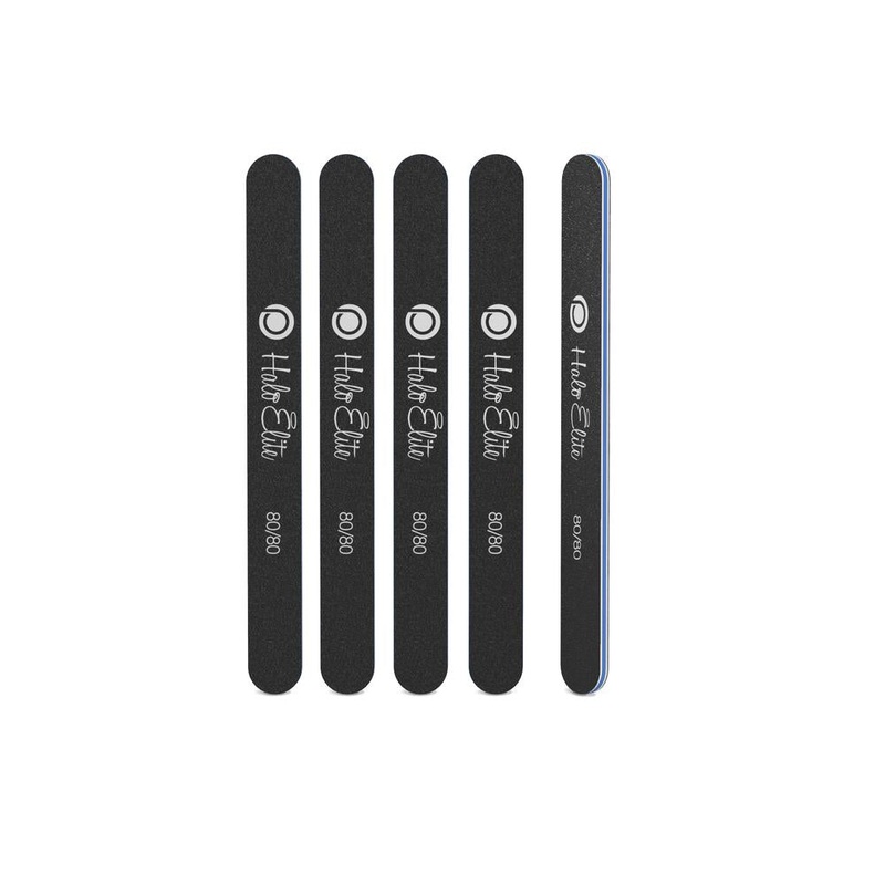 Elite Black Straight File 80/80 – 5 pack