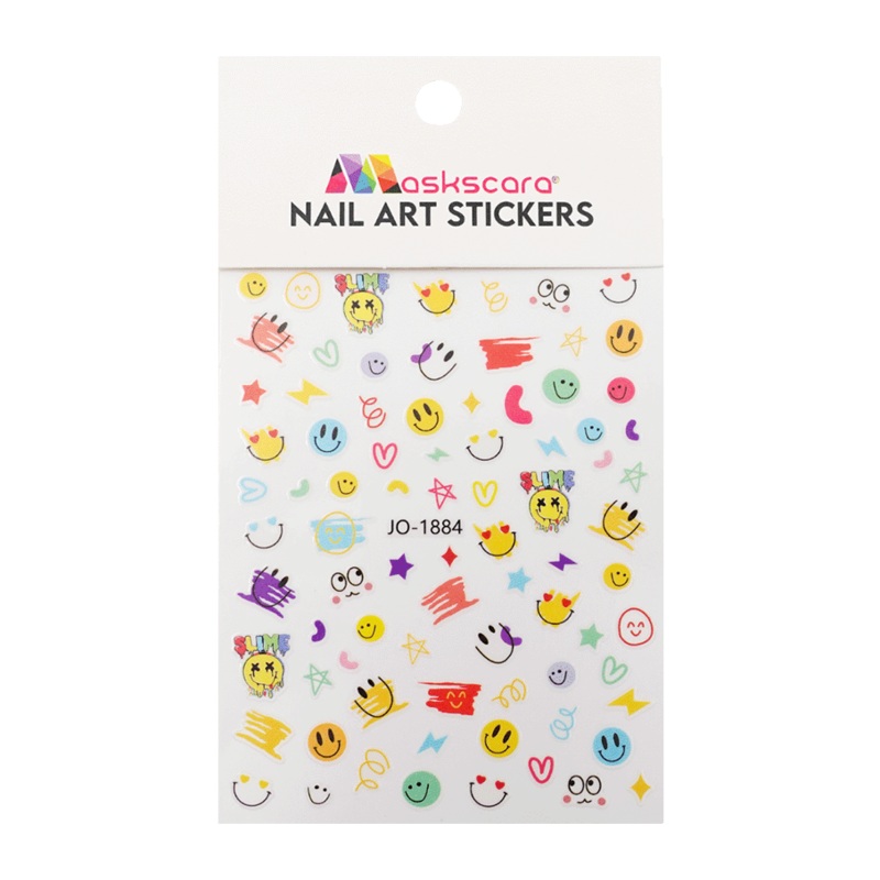 Nail Art Sticker – Happy Emoji