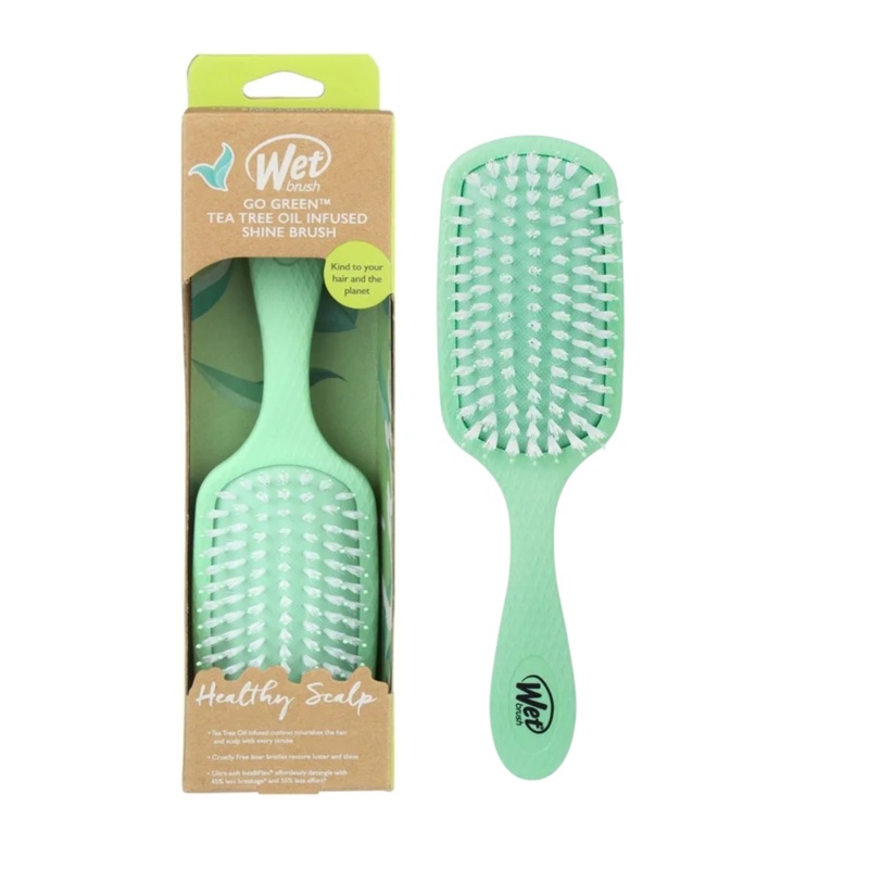WET BRUSH GO GREEN TEA TREE OIL INFUSED SHINE BRUSH