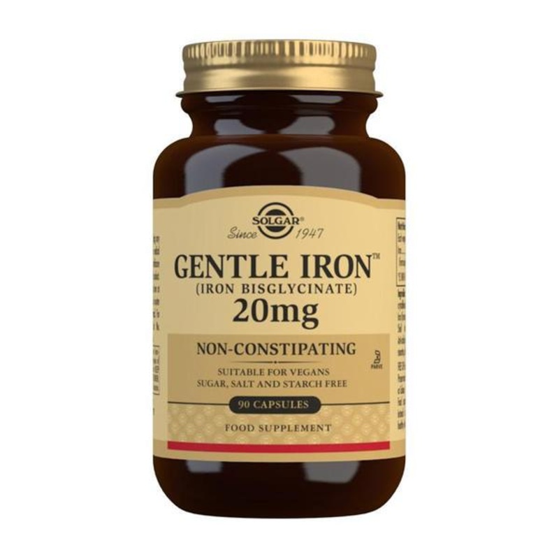 Solgar – Gentle Iron 20mg Vegetable Capsules