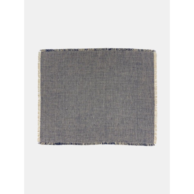 Fil a Fil Placemat in Nara Blue
